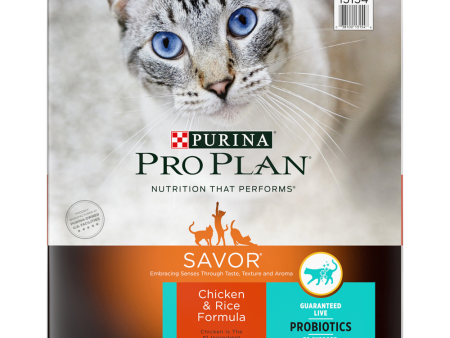 Purina Pro Plan Savor Chicken & Rice Formula Dry Cat Food Hot on Sale