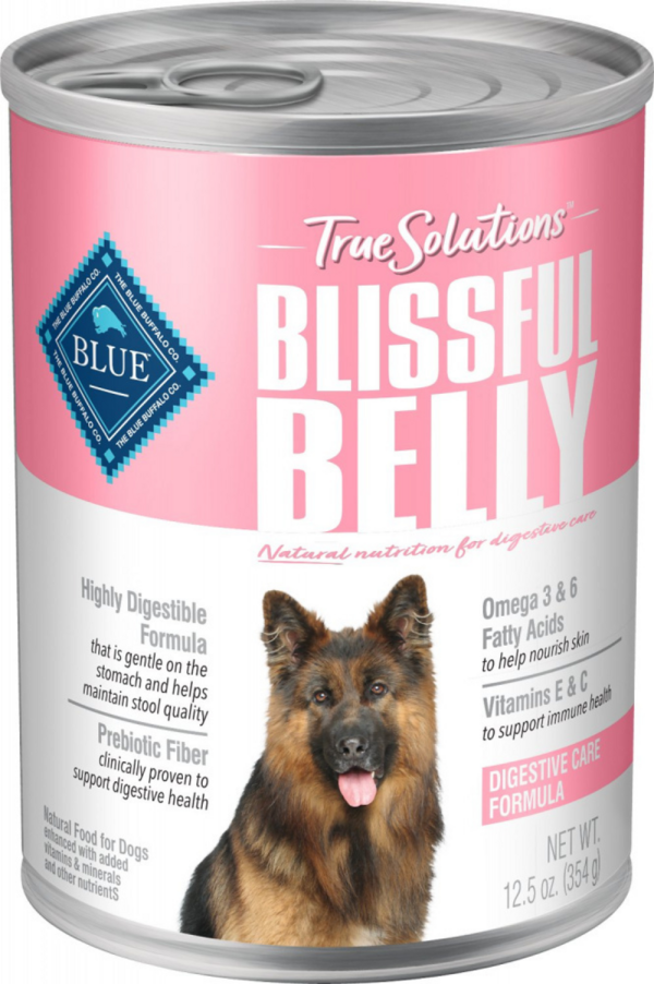 Blue Buffalo True Solutions Blissful Belly Digestive Care Formula Adult Canned Dog Food Supply