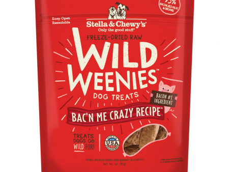 Stella & Chewy s Freeze-Dried Raw Bac n Me Crazy Recipe Wild Weenies Dog Treats Hot on Sale