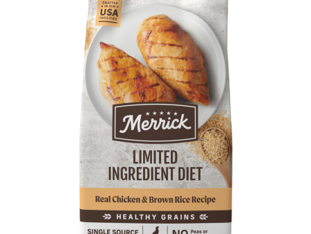 Merrick Limited Ingredient Diet Dry Dog Food Real Chicken & Brown Rice Recipe with Healthy Grains Online Hot Sale