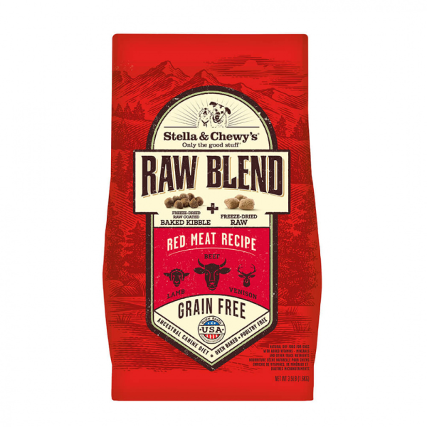 Stella & Chewy s Raw Blend Kibble Red Meat Recipe Dry Dog Food Fashion