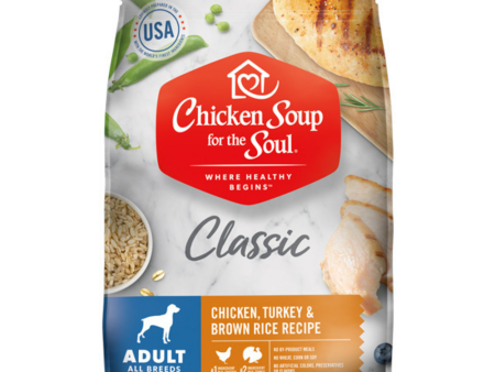 Chicken Soup For The Soul Chicken, Turkey & Brown Rice  Adult Recipe Dry Dog Food For Discount