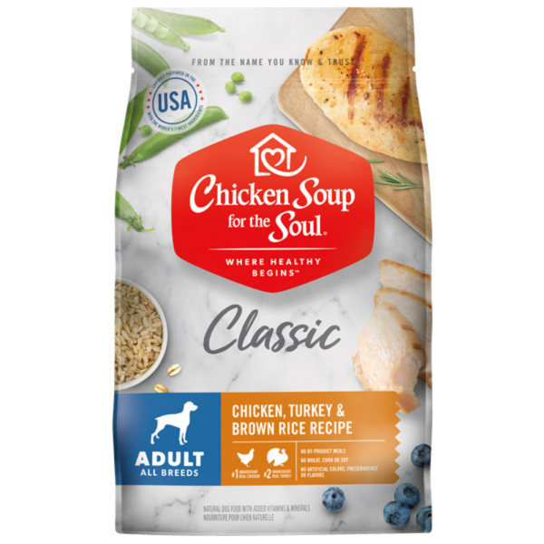 Chicken Soup For The Soul Chicken, Turkey & Brown Rice  Adult Recipe Dry Dog Food For Discount