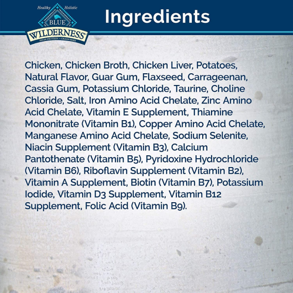 Blue Buffalo Wilderness High-Protein Grain-Free Adult Chicken Recipe Canned Cat Food Supply