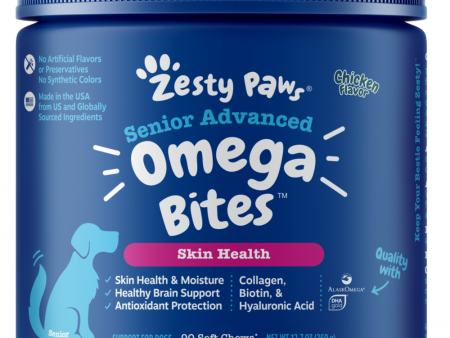 Zesty Paws Advanced Omega Senior Chicken Bites Fashion