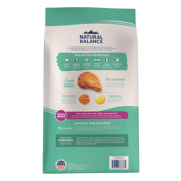 Natural Balance Limited Ingredient Grain Free Chicken & Sweet Potato Small Breed Recipe Dry Dog Food For Cheap