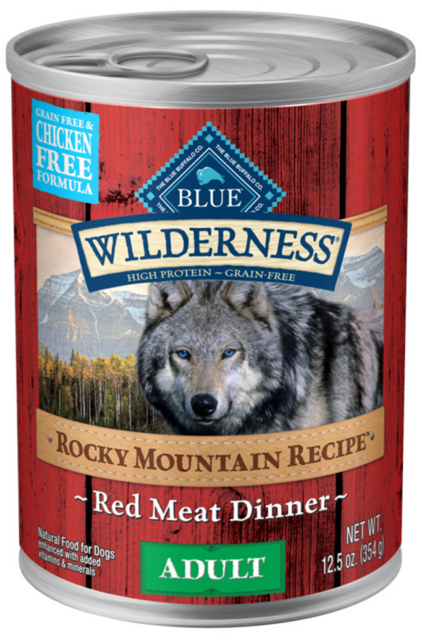 Blue Buffalo Wilderness Rocky Mountain Recipe Grain-Free Red Meat Dinner Adult Canned Dog Food Cheap