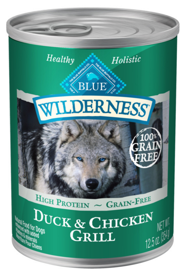 Blue Buffalo Wilderness High-Protein Grain-Free Duck & Chicken Grill Adult Canned Dog Food For Discount