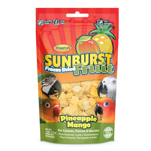 Higgins Sunburst Freeze Dried Fruit Pineapple Mango Treat Online now