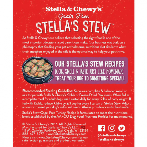 Stella & Chewy s Stella s Stew Cage Free Turkey Recipe Food Topper for Dogs Online Hot Sale