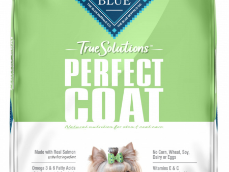 Blue Buffalo True Solutions Perfect Coat Skin & Coat Care Formula Salmon Recipe Adult Dry Dog Food Online Sale