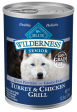 Blue Buffalo Wilderness High-Protein Grain-Free Turkey & Chicken Grill Senior Canned Dog Food Online Hot Sale