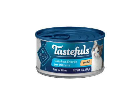 Blue Buffalo Tastefuls Chicken Pate Entree for Kittens Wet Cat Food on Sale