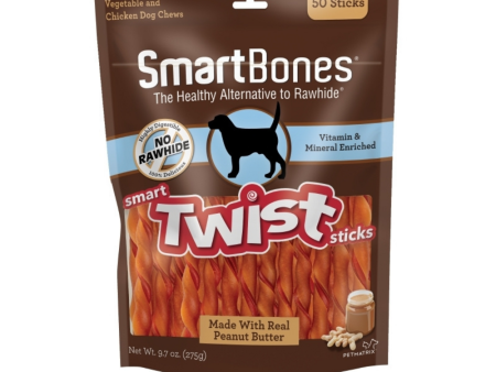 SmartBones Twists Peanut Butter Dog Treat For Cheap