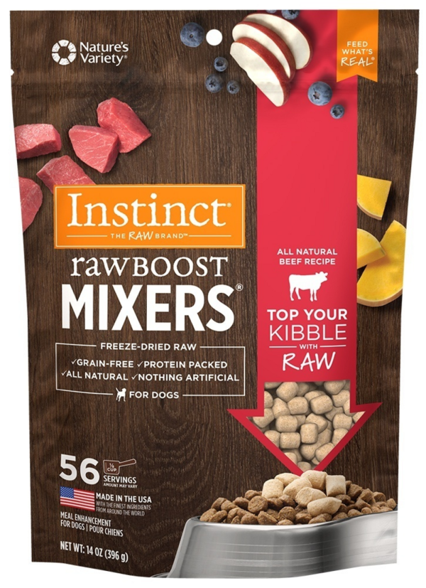 Instinct Raw Boost Mixers Grain Free Beef Formula Freeze Dried Dog Food Topper For Discount