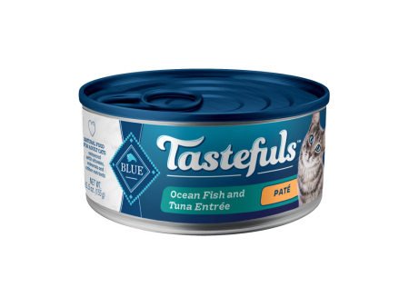 Blue Buffalo Tastefuls Adult Pate Ocean Fish & Tuna Entree Wet Cat Food Online now