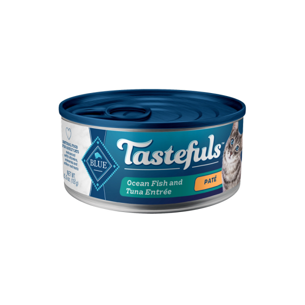 Blue Buffalo Tastefuls Adult Pate Ocean Fish & Tuna Entree Wet Cat Food Online now