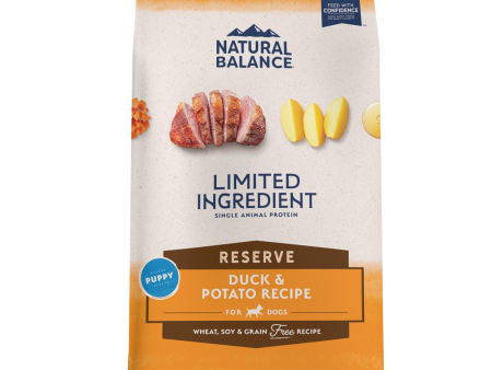 Natural Balance Limited Ingredient Reserve Grain Free Duck & Potato Puppy Recipe Dry Dog Food For Sale