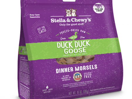 Stella & Chewy s Duck Duck Goose Grain Free Dinner Morsels Freeze Dried Raw Cat Food Supply