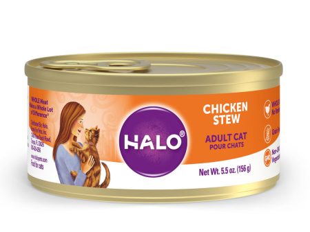 Halo Holistic Grain Free Adult Chicken Stew Canned Cat Food Fashion