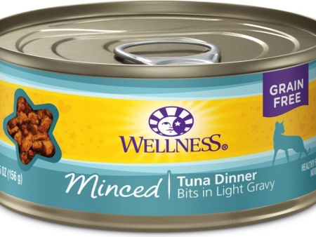 Wellness Grain Free Natural Minced Tuna Dinner Canned Cat Food Online Sale