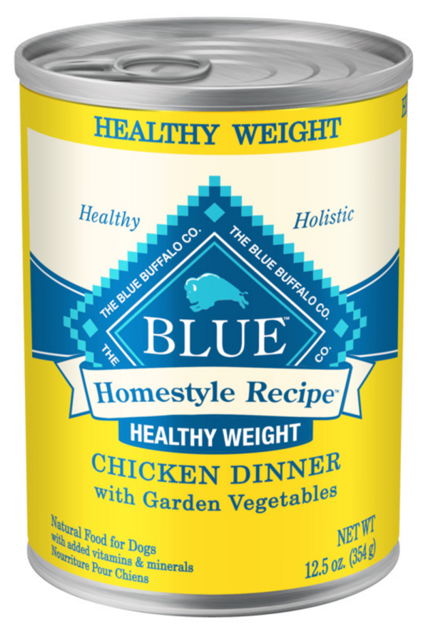 Blue Buffalo Homestyle Recipe Adult Healthy Weight Chicken Dinner with Garden Vegetables Canned Dog Food For Discount