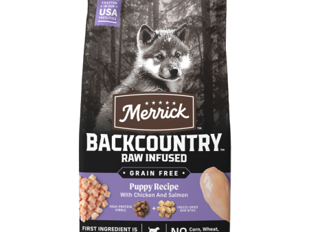 Merrick Backcountry Raw Infused Grain Free Puppy Food Recipe Freeze Dried Dog Food Online now