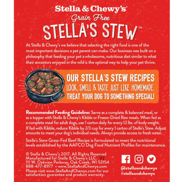 Stella & Chewy s Stella s Stew Grass Fed Beef Recipe Food Topper for Dogs Online now