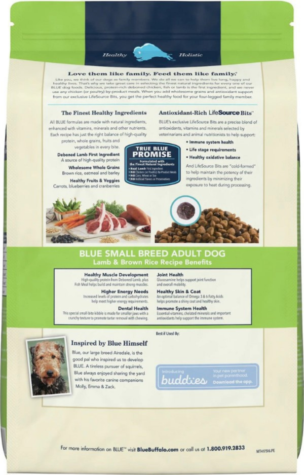 Blue Buffalo Life Protection Formula Small Breed Adult Lamb & Brown Rice Recipe Dry Dog Food Online now