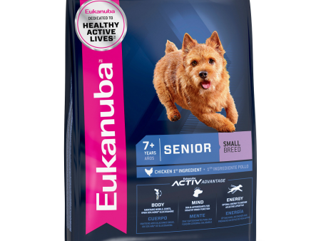 Eukanuba Small Breed Senior Chicken Formula Dry Dog Food Online now