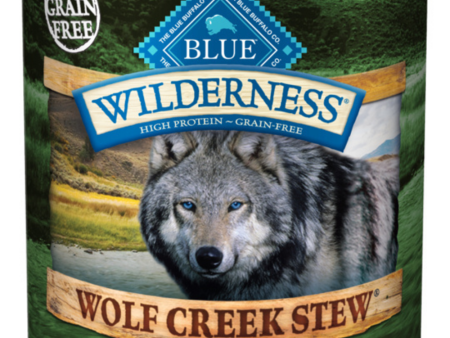 Blue Buffalo Wilderness Wolf Creek Stew Grain-Free Hearty Duck Stew Adult Canned Dog Food Hot on Sale