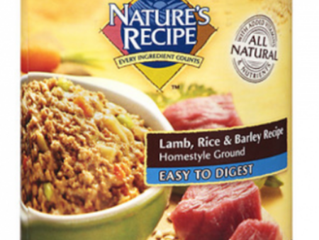 Nature s Recipe Easy to Digest Lamb Rice and Barley Homestyle Ground Canned Dog Food Supply