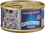 Blue Buffalo Wilderness High-Protein Grain-Free Adult Chicken Recipe Canned Cat Food Supply