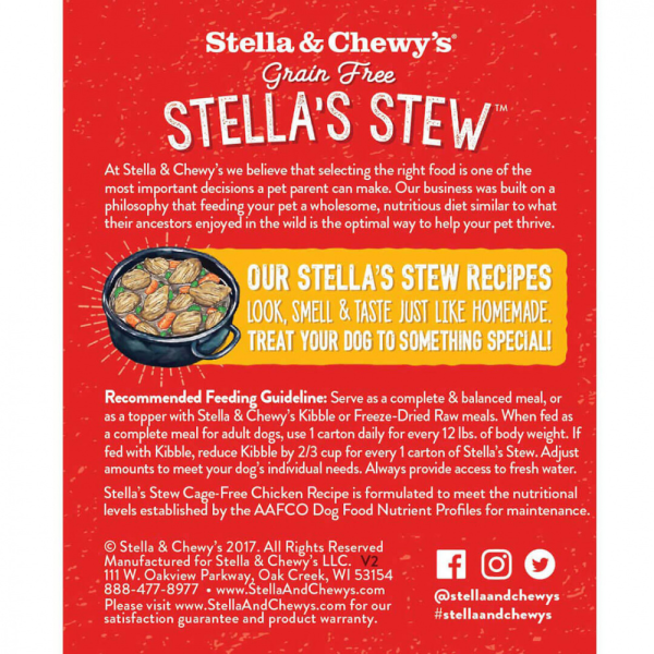 Stella & Chewy s Stella s Stew Cage Free Chicken Recipe Food Topper for Dogs For Cheap