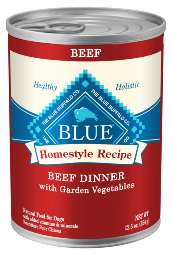 Blue Buffalo Homestyle Recipe Adult Beef Dinner with Garden Vegetables Canned Dog Food Sale