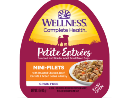 Wellness Petite Entrees Mini-Filets Grain Free Natural Roasted Chicken and Beef Recipe Wet Dog Food Cheap