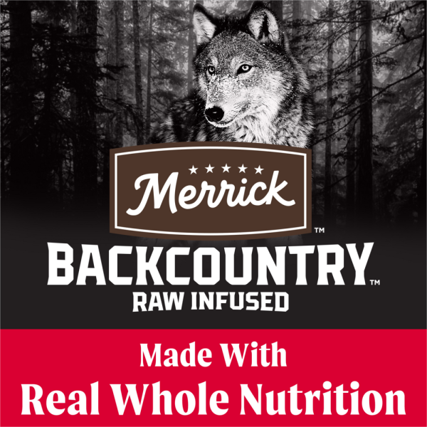 Merrick Backcountry Grain Free Dry Adult Dog Food Kibble With Freeze Dried Raw Pieces, Great Plains Red Recipe Hot on Sale