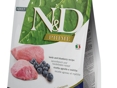 Farmina Prime N&D Natural & Delicious Grain Free Adult Lamb & Blueberry Dry Cat Food Hot on Sale