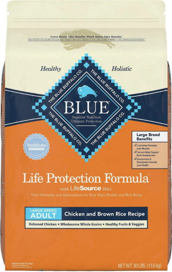 Blue Buffalo Life Protection Formula Large Breed Adult Chicken & Brown Rice Recipe Dry Dog Food For Discount