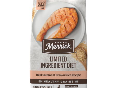 Merrick Limited Ingredient Diet Dry Dog Food Real Salmon & Brown Rice Recipe with Healthy Grains For Cheap