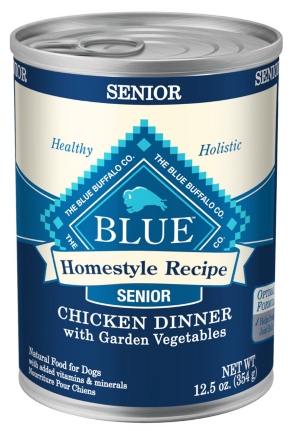 Blue Buffalo Homestyle Recipe Senior Chicken Dinner with Garden Vegetables Canned Dog Food Fashion