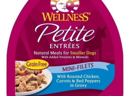 Wellness Petite Entrees Mini-Filets Grain Free Natural Roasted Chicken Recipe Wet Dog Food Online Sale