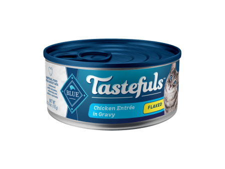 Blue Buffalo Tastefuls Adult Flaked Chicken Entree in Gravy Wet Cat Food For Discount