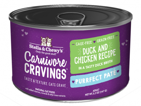 Stella & Chewy s Carnivore Cravings Purrfect Pate Duck & Chicken Pate Recipe in Broth Wet Cat Food Sale