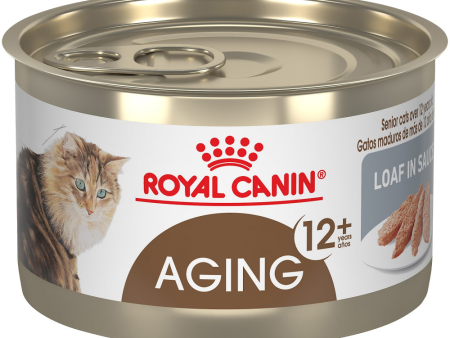 Royal Canin Feline Health Nutrition Aging 12  Loaf In Sauce Canned Cat Food For Discount