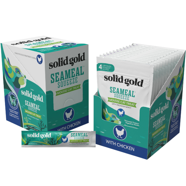 Solid Gold Seameal Squeeze Chicken Grain-Free Cat Treat Online