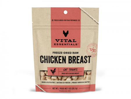 Vital Essentials Vital Cat Freeze Dried Grain Free Chicken Breast Cat Treats For Sale