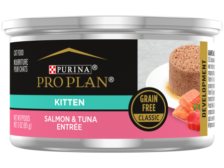 Purina Pro Plan Grain-Free Pate Salmon & Tuna Entree Pull-Top Can Wet Kitten Food Online