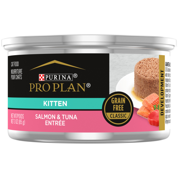 Purina Pro Plan Grain-Free Pate Salmon & Tuna Entree Pull-Top Can Wet Kitten Food Online