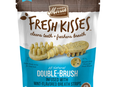 Merrick Fresh Kisses Dog Dental Treats With Mint Breath Strips Dog Treats for Large Breeds Hot on Sale